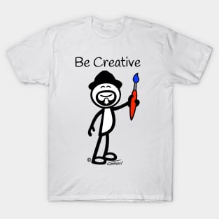 GG Artist Stick Figure “Be Creative” T-Shirt